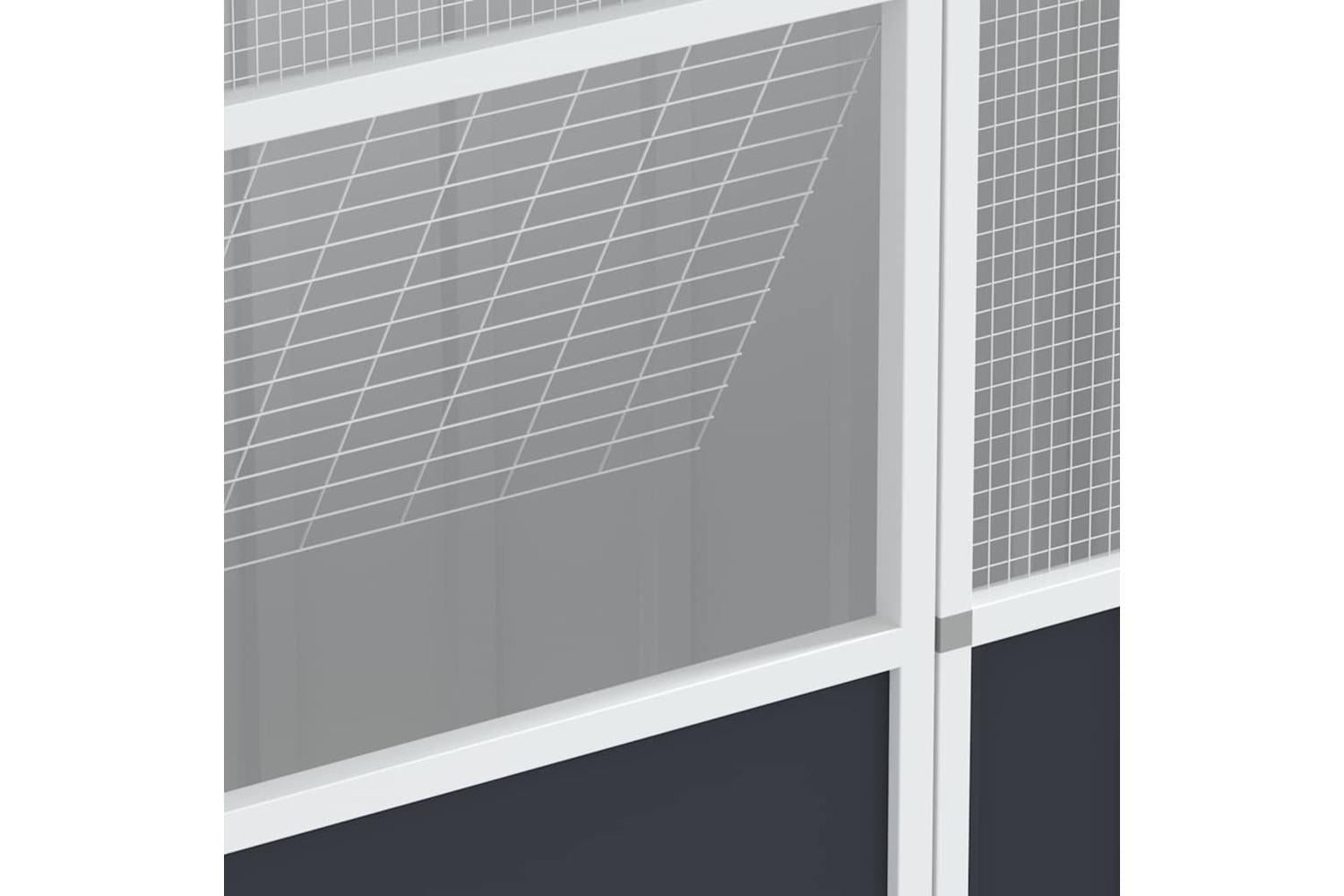 Bird Cage Anthracite 215x78x200 Cm Galvanised Steel-9