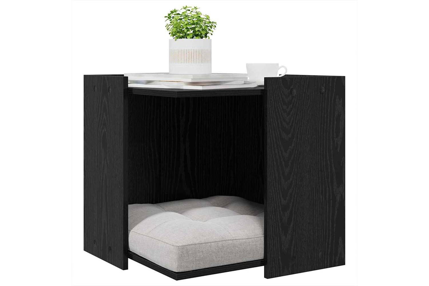 Cat Litter Box Enclosure Black Oak 53 X 53 X 51 Cm-3