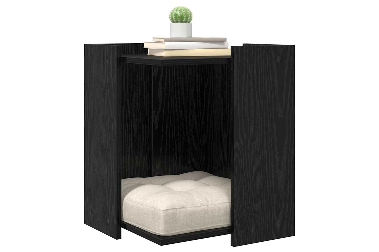 Cat Litter Box Enclosure Black Oak 42 X 42 X 51 Cm-3