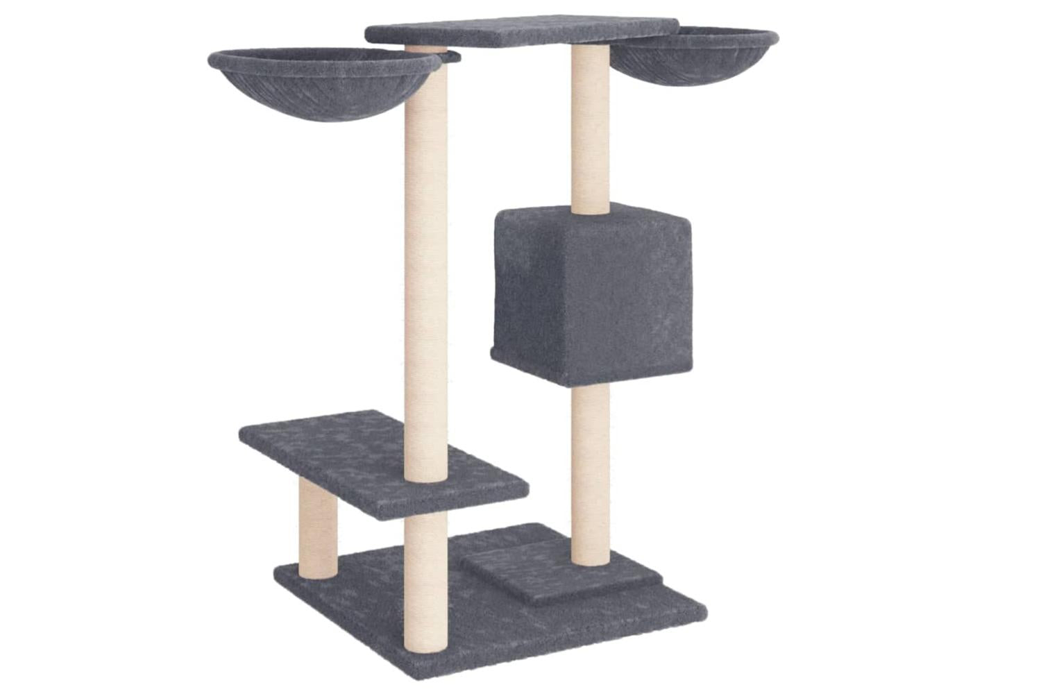 Cat Tree With Scratching Posts Dark Grey 82 Cm-5