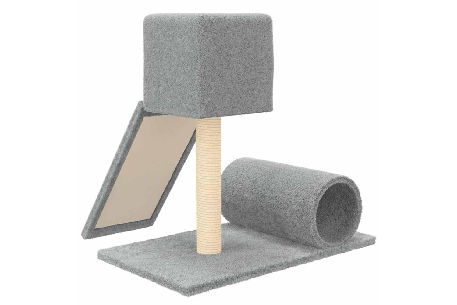 Cat Tree With Sisal Scratching Post Light Grey 59 Cm-5