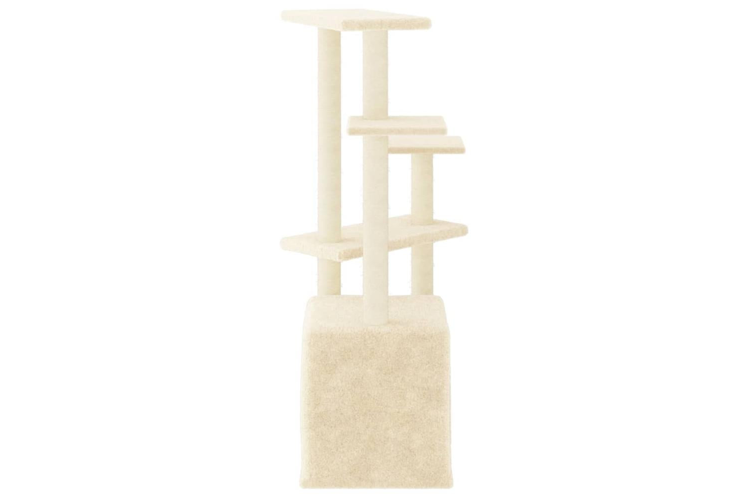 Cat Tree With Sisal Scratching Posts Cream 1075 Cm-4