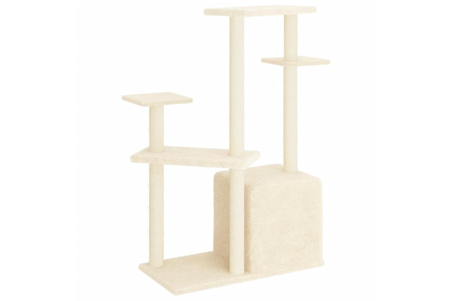 Cat Tree With Sisal Scratching Posts Cream 1075 Cm-5