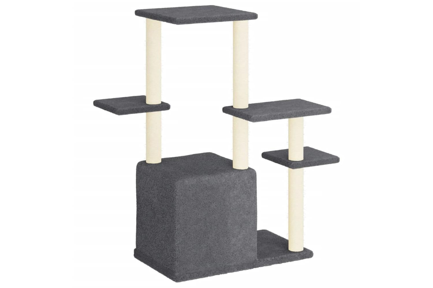 Cat Tree With Sisal Scratching Posts Dark Grey 975 Cm-5