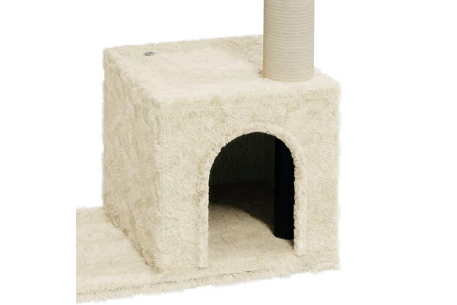 Cat Tree With Sisal Scratching Posts Cream 70 Cm-5