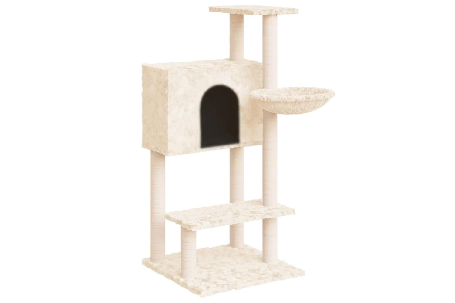 Cat Tree With Sisal Scratching Posts Cream 1085 Cm-2