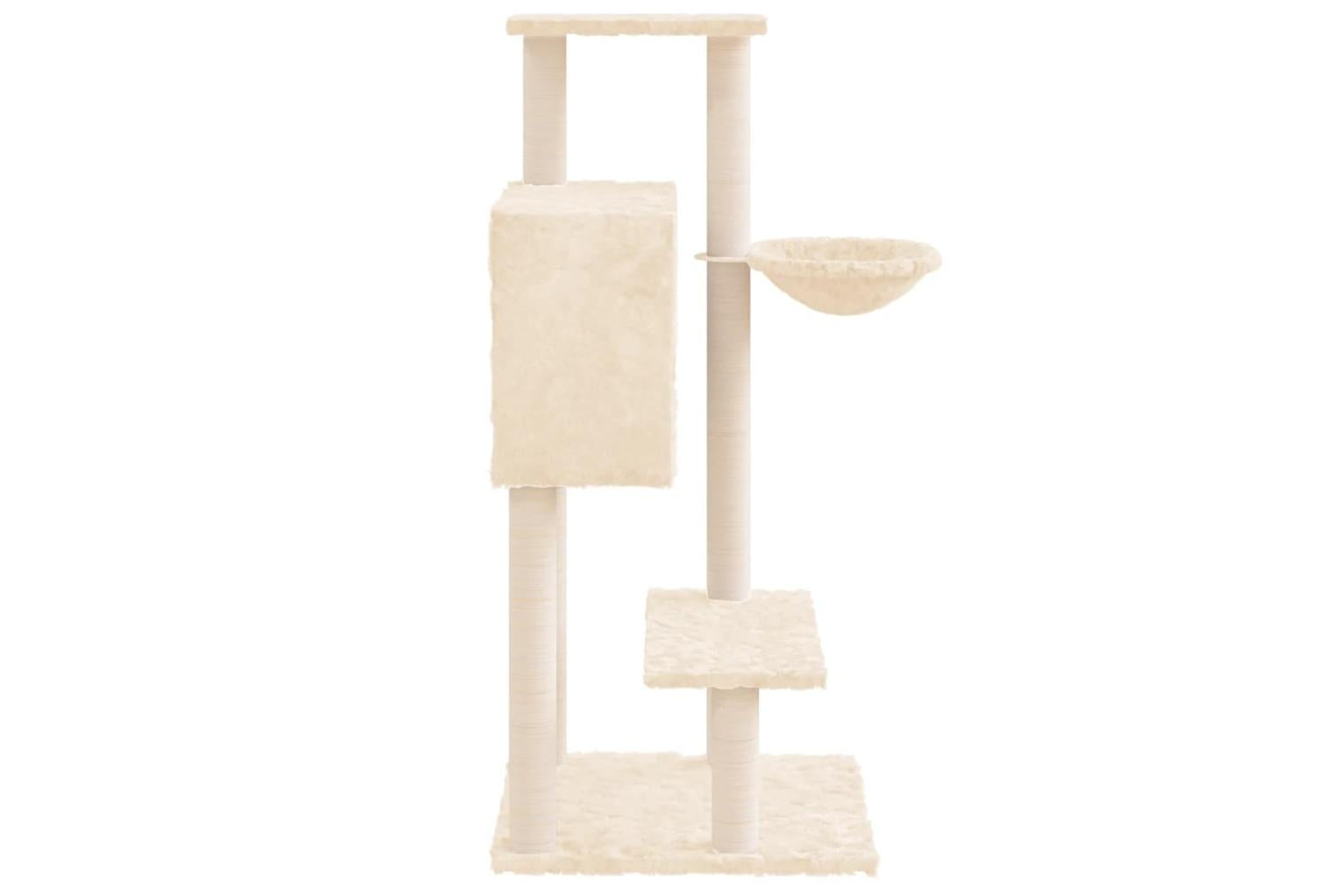 Cat Tree With Sisal Scratching Posts Cream 1085 Cm-5