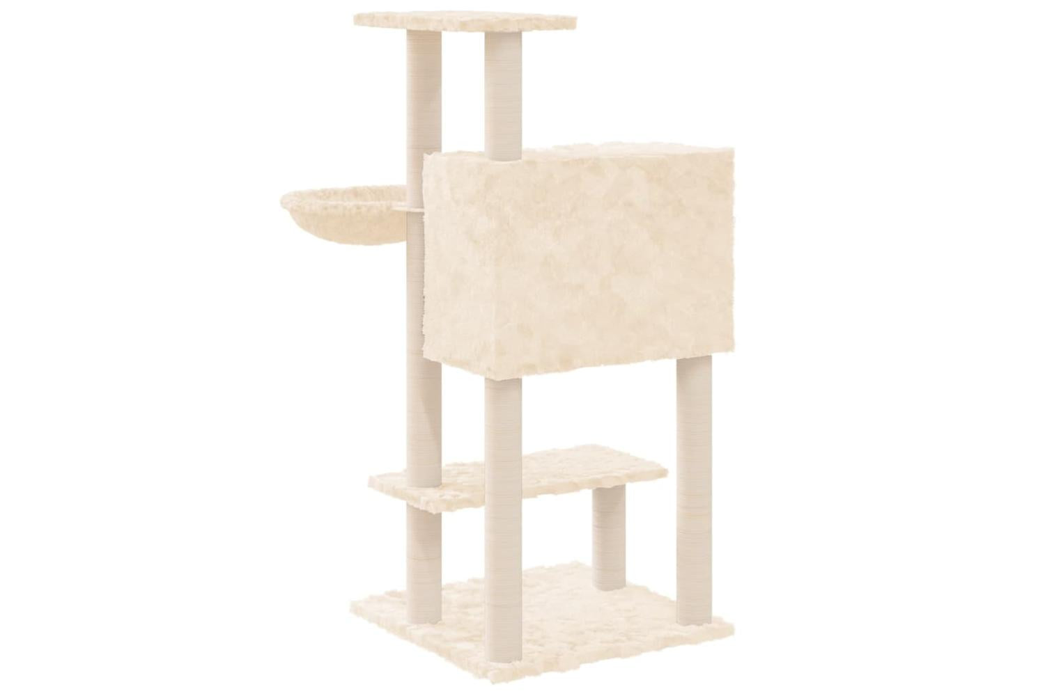 Cat Tree With Sisal Scratching Posts Cream 1085 Cm-6