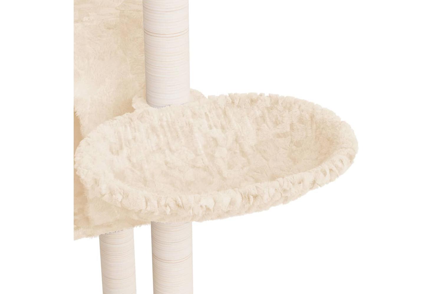 Cat Tree With Sisal Scratching Posts Cream 1085 Cm-7