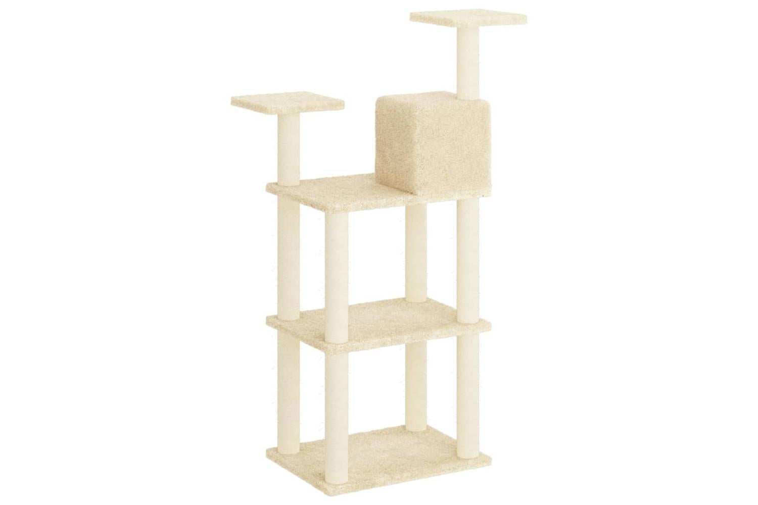 Cat Tree With Sisal Scratching Posts Cream 1185 Cm-5