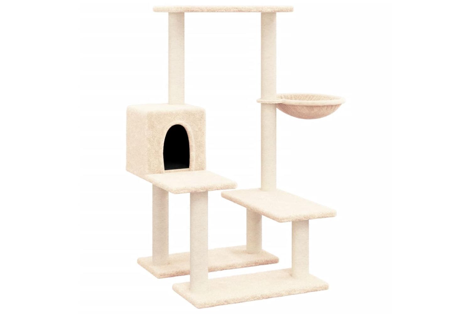 Cat Tree With Sisal Scratching Posts Cream 945 Cm-2
