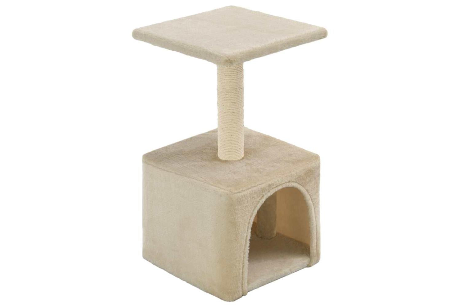 Cat Tree With Sisal Scratching Post 55 Cm Beige-2