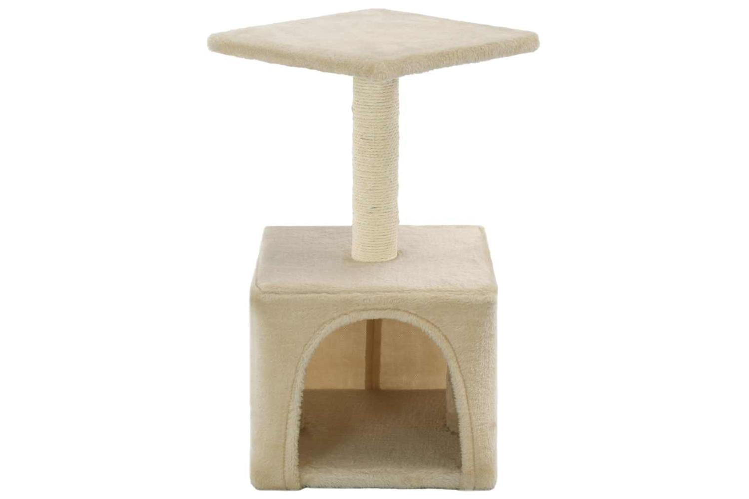 Cat Tree With Sisal Scratching Post 55 Cm Beige-3