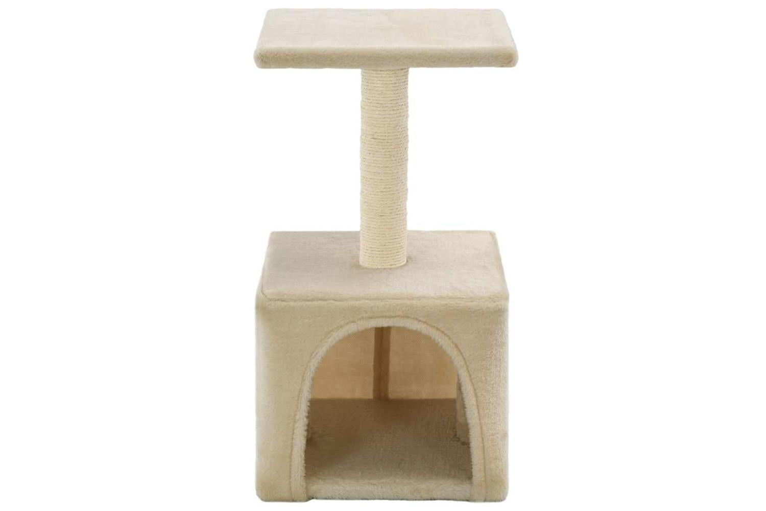 Cat Tree With Sisal Scratching Post 55 Cm Beige-4