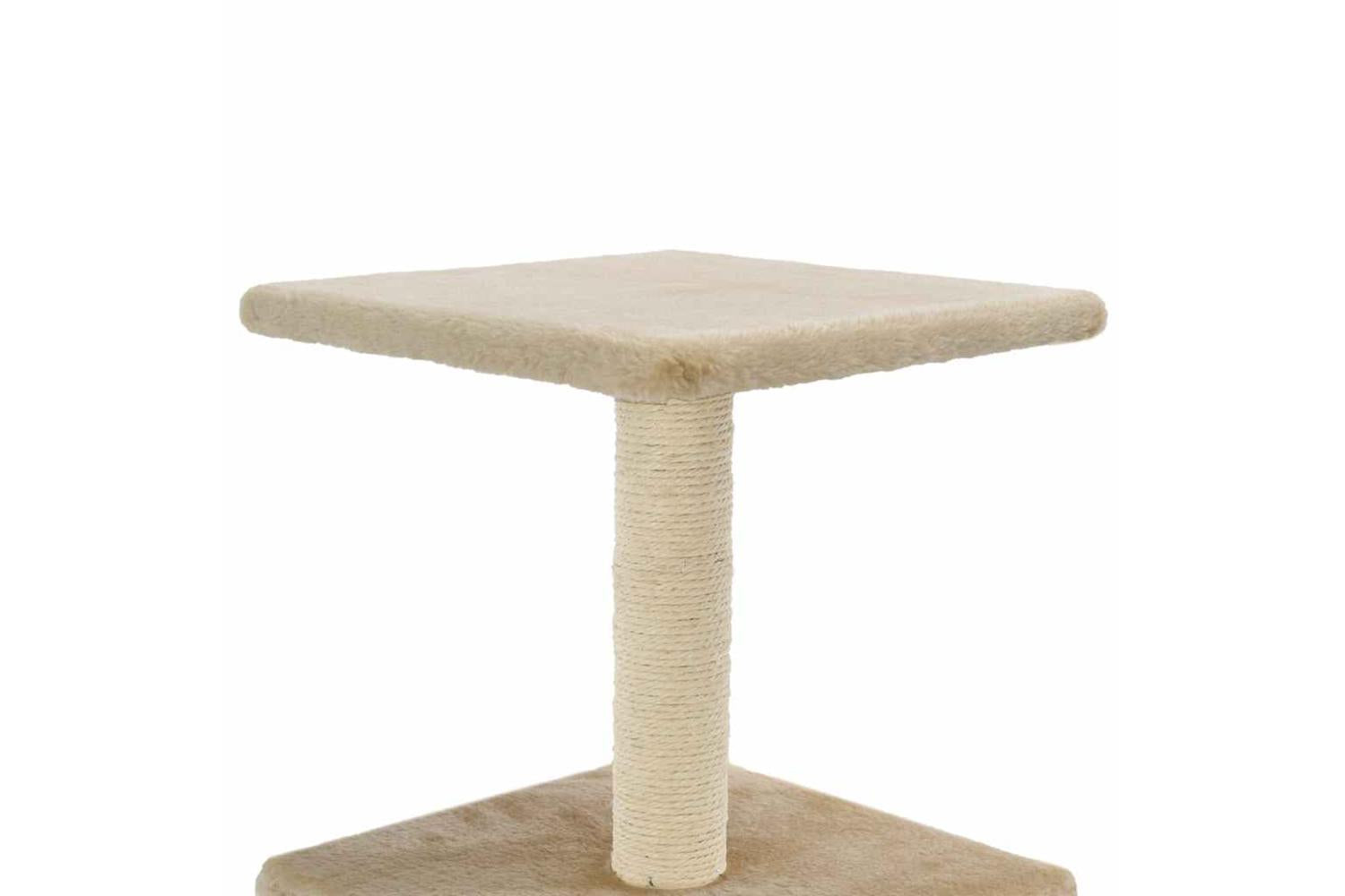 Cat Tree With Sisal Scratching Post 55 Cm Beige-5