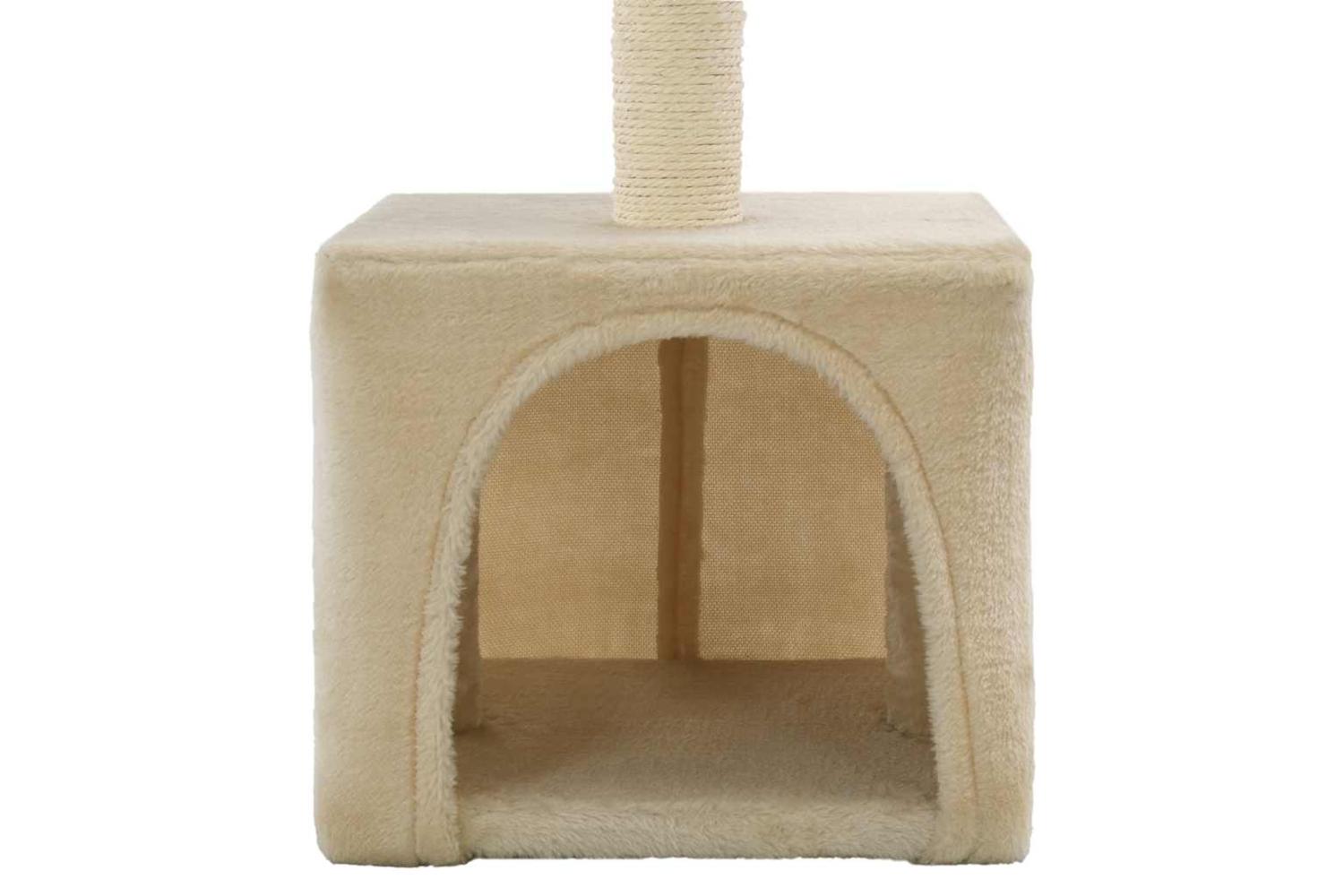 Cat Tree With Sisal Scratching Post 55 Cm Beige-6