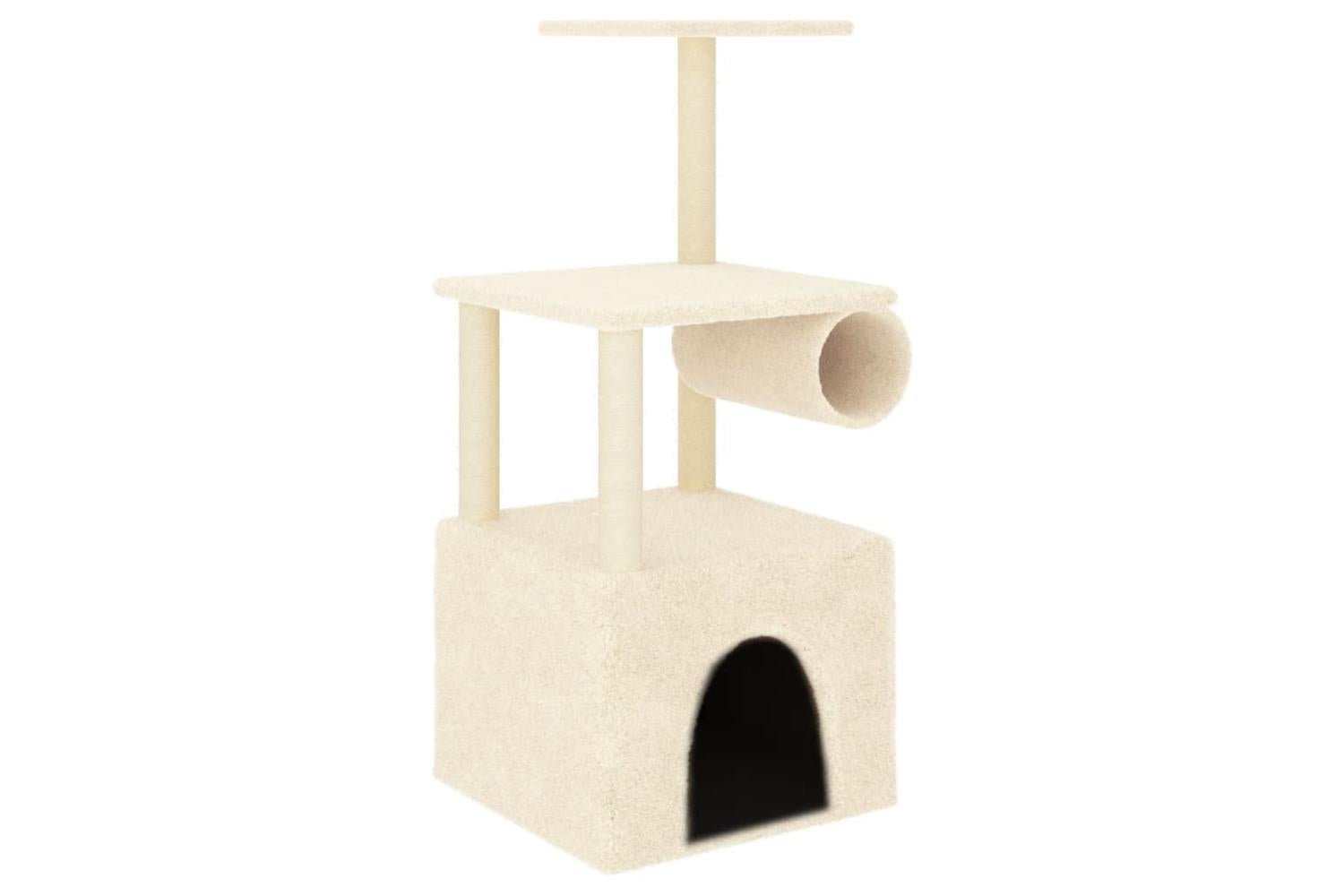 Cat Tree With Sisal Scratching Posts Cream 1095 Cm