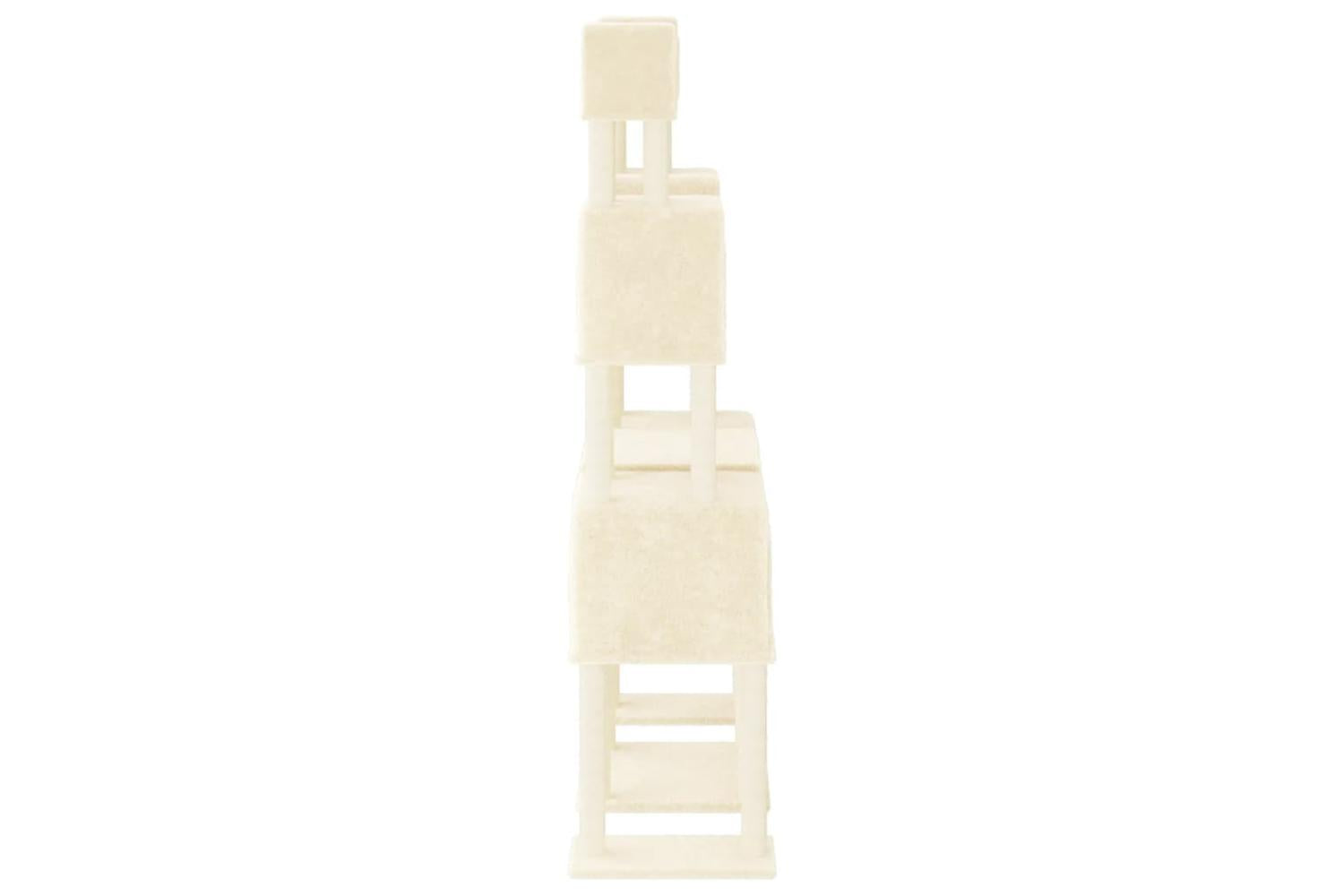 Cat Tree With Sisal Scratching Posts Cream 199 Cm-4