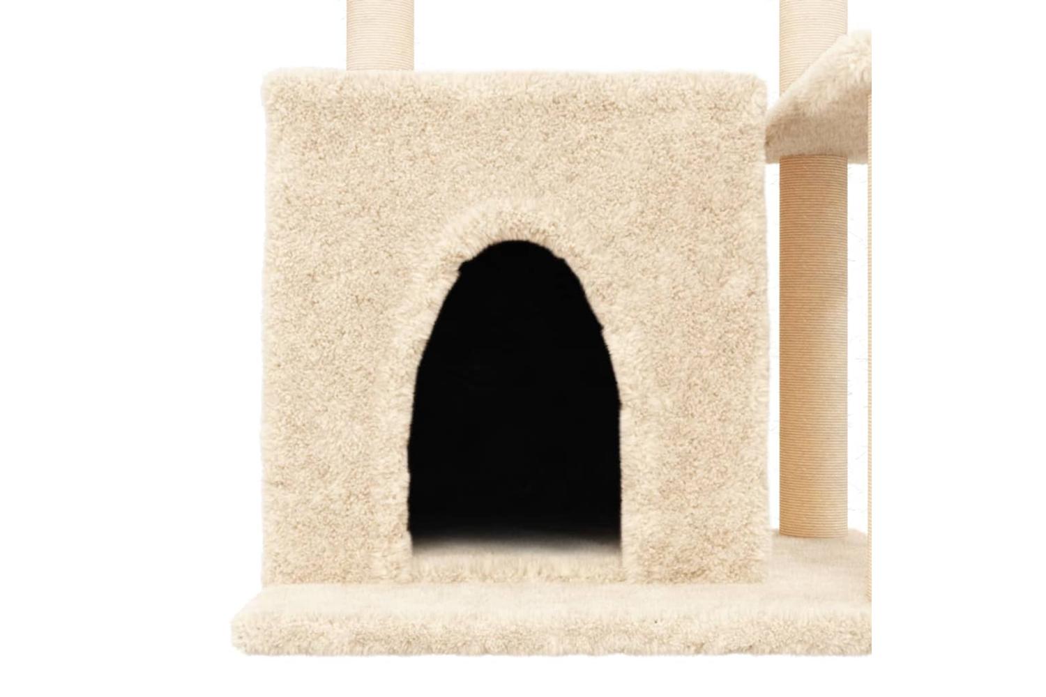 Cat Tree With Sisal Scratching Posts Cream 83 Cm-7