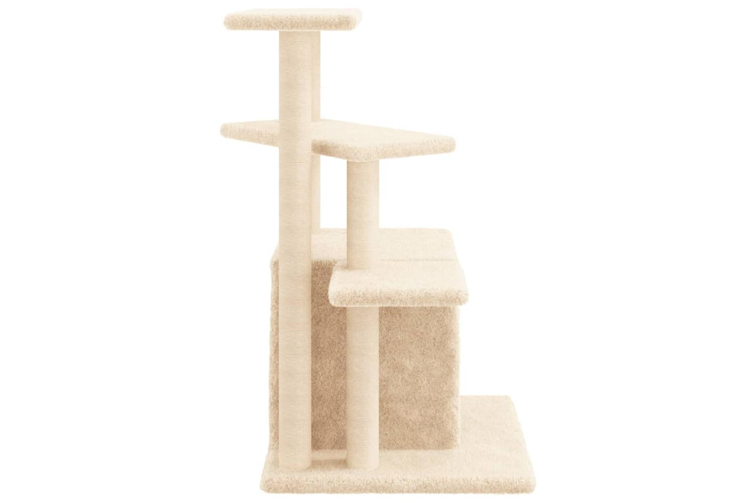 Cat Tree With Sisal Scratching Posts Cream 835 Cm-5