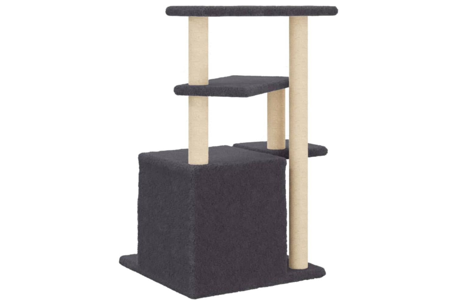 Cat Tree With Sisal Scratching Posts Dark Grey 835 Cm-6