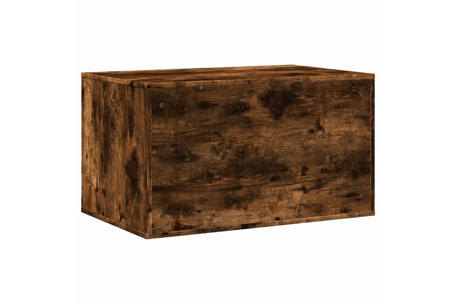 Cat Litter Box Enclosure Smoked Oak 80x50x45 Cm Engineered Wood-7