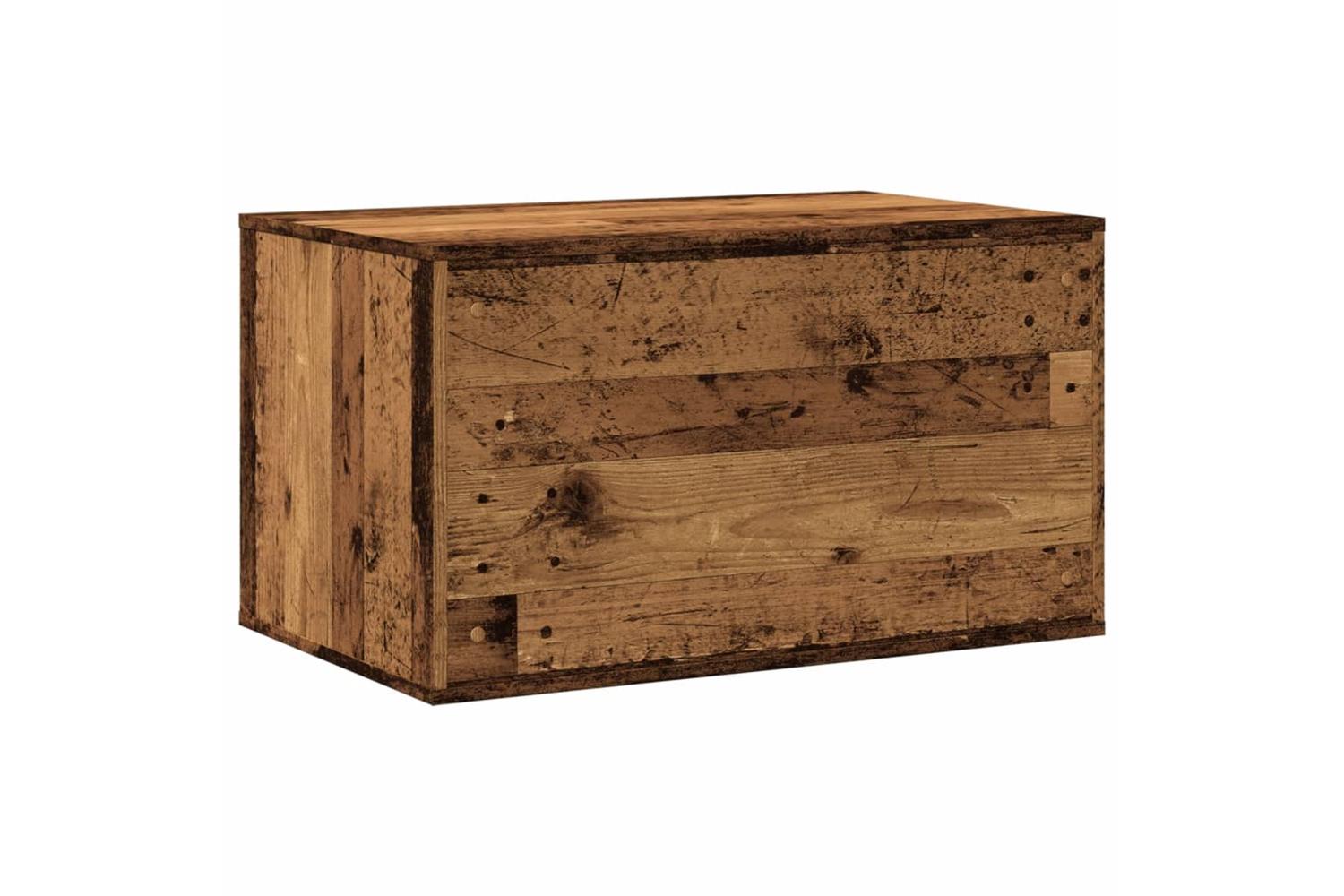 Cat Litter Box Enclosure Old Wood 80x50x45 Cm Engineered Wood-7