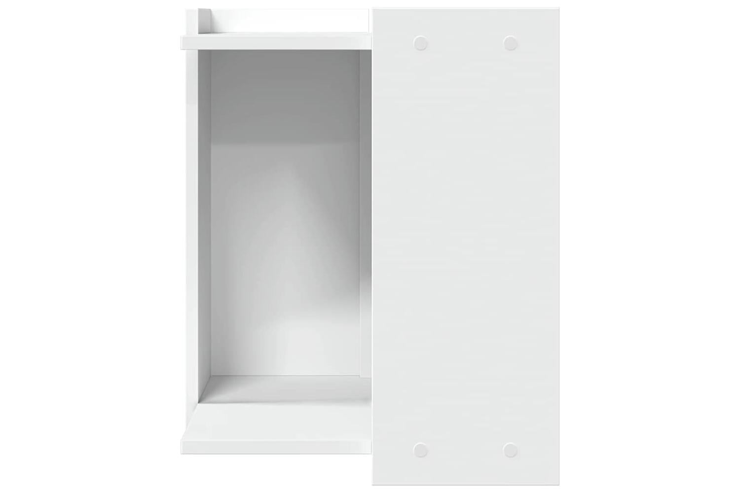 Cat Litter Box Enclosure White 42x42x51 Cm Engineered Wood-4