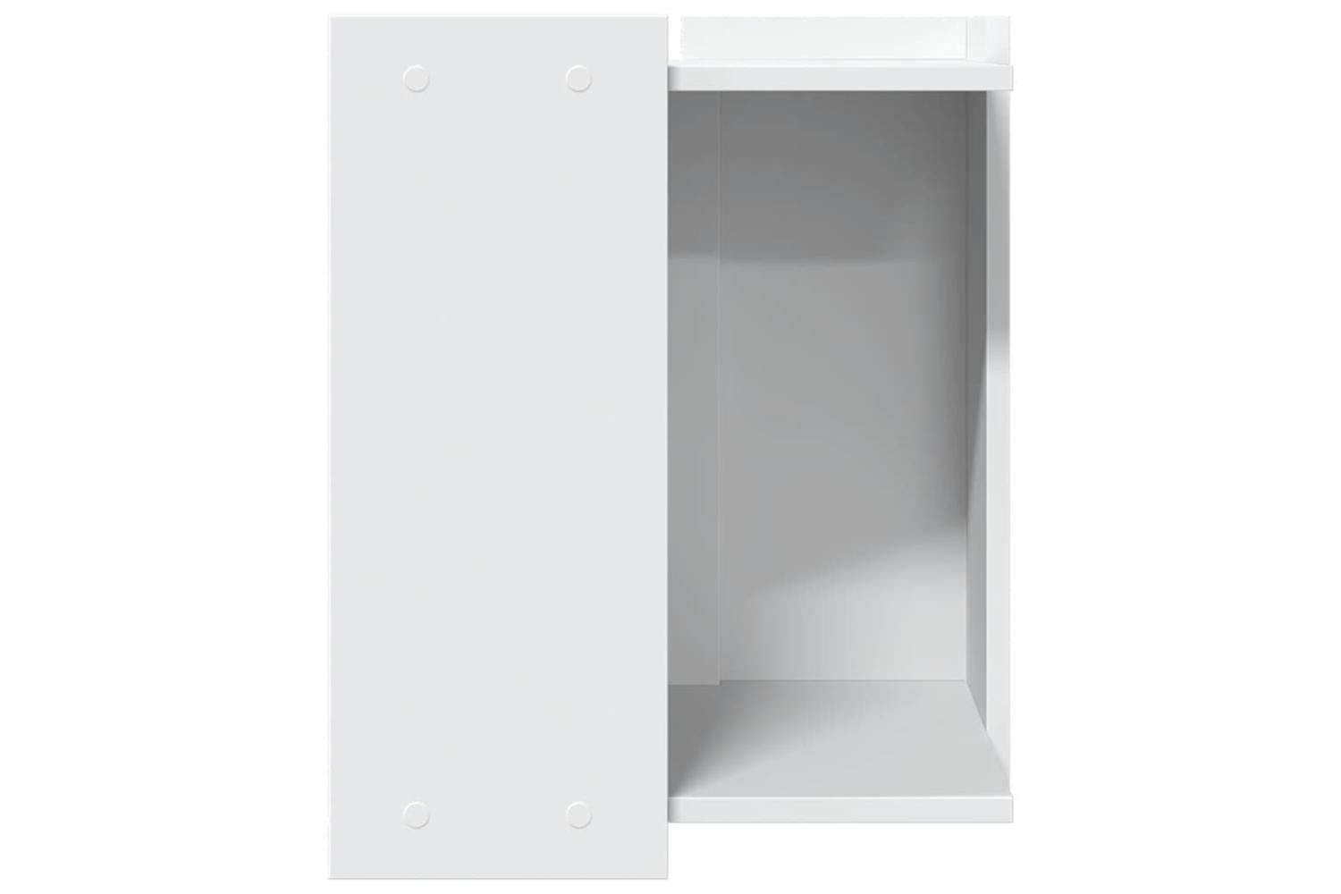 Cat Litter Box Enclosure White 42x42x51 Cm Engineered Wood-5