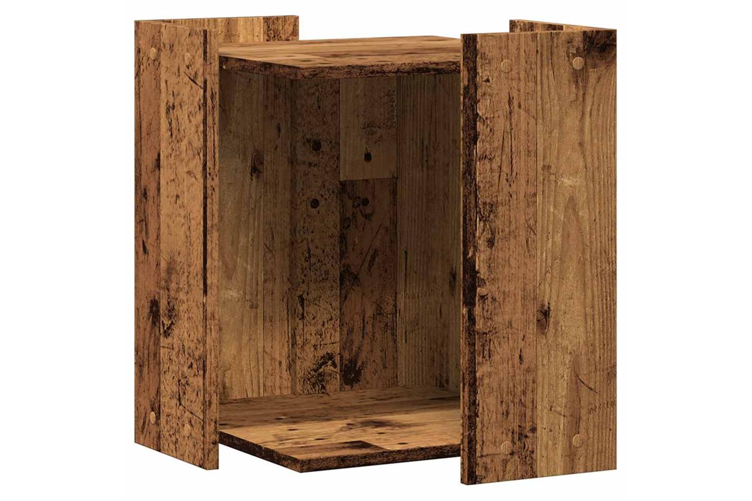 Cat Litter Box Enclosure Old Wood 42x42x51 Cm Engineered Wood-2