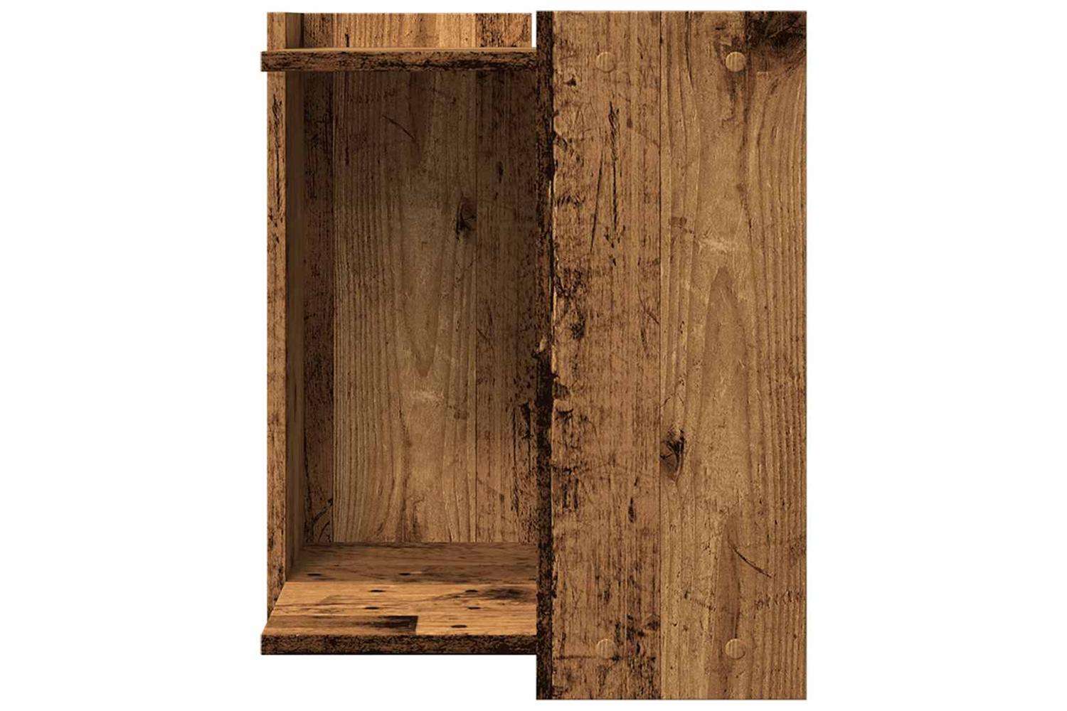 Cat Litter Box Enclosure Old Wood 42x42x51 Cm Engineered Wood-4