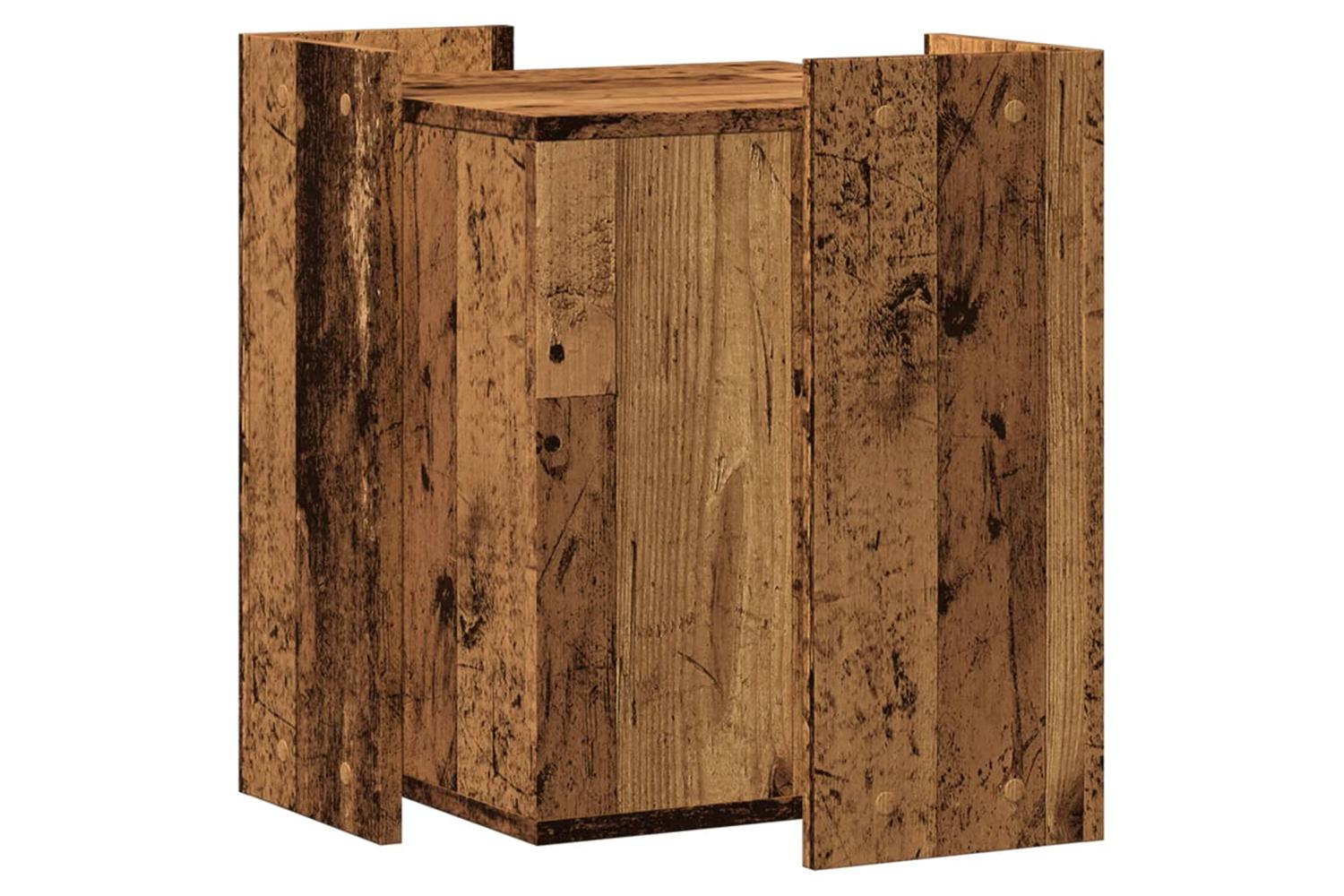 Cat Litter Box Enclosure Old Wood 42x42x51 Cm Engineered Wood-6