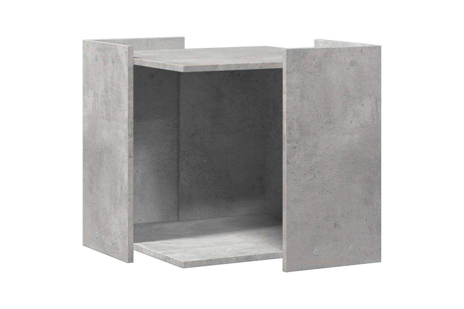 Cat Litter Box Enclosure Concrete Grey 53x53x51 Cm Engineered Wood-2