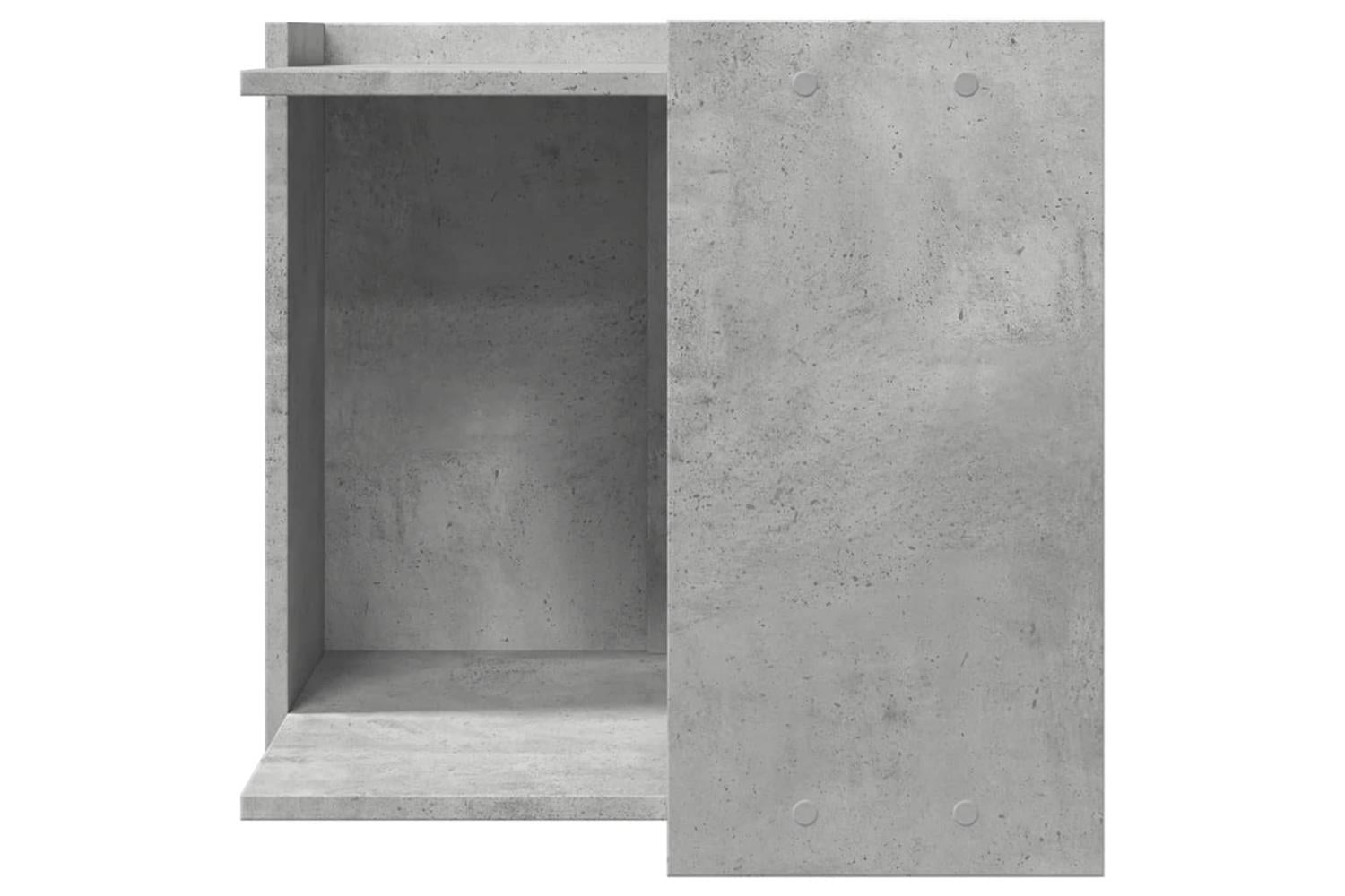 Cat Litter Box Enclosure Concrete Grey 53x53x51 Cm Engineered Wood-4