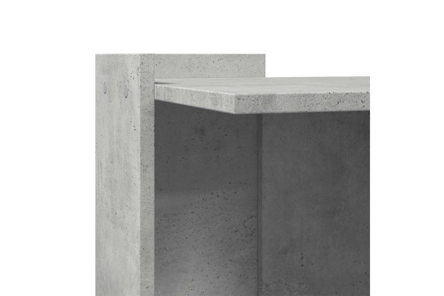Cat Litter Box Enclosure Concrete Grey 53x53x51 Cm Engineered Wood-7