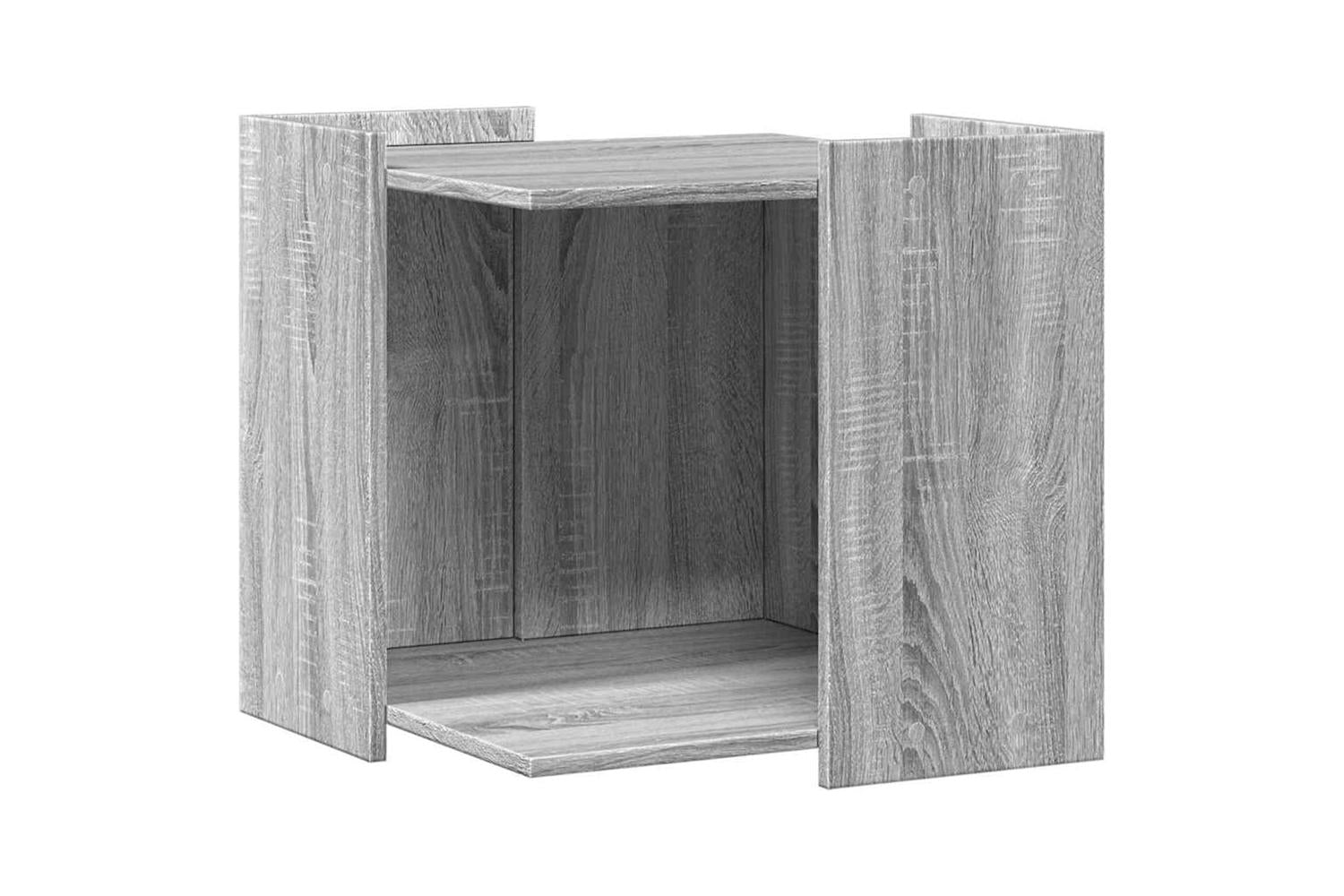 Cat Litter Box Enclosure Grey Sonoma 53x53x51 Cm Engineered Wood-2