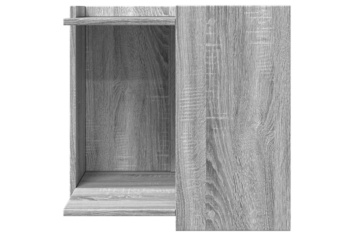 Cat Litter Box Enclosure Grey Sonoma 53x53x51 Cm Engineered Wood-4