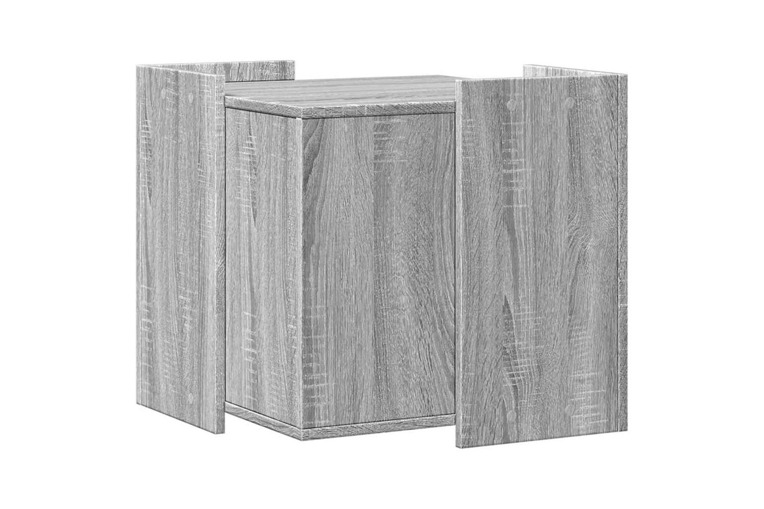 Cat Litter Box Enclosure Grey Sonoma 53x53x51 Cm Engineered Wood-6