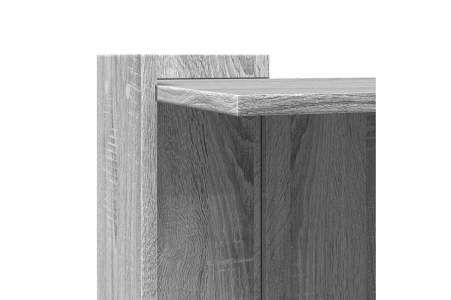 Cat Litter Box Enclosure Grey Sonoma 53x53x51 Cm Engineered Wood-7