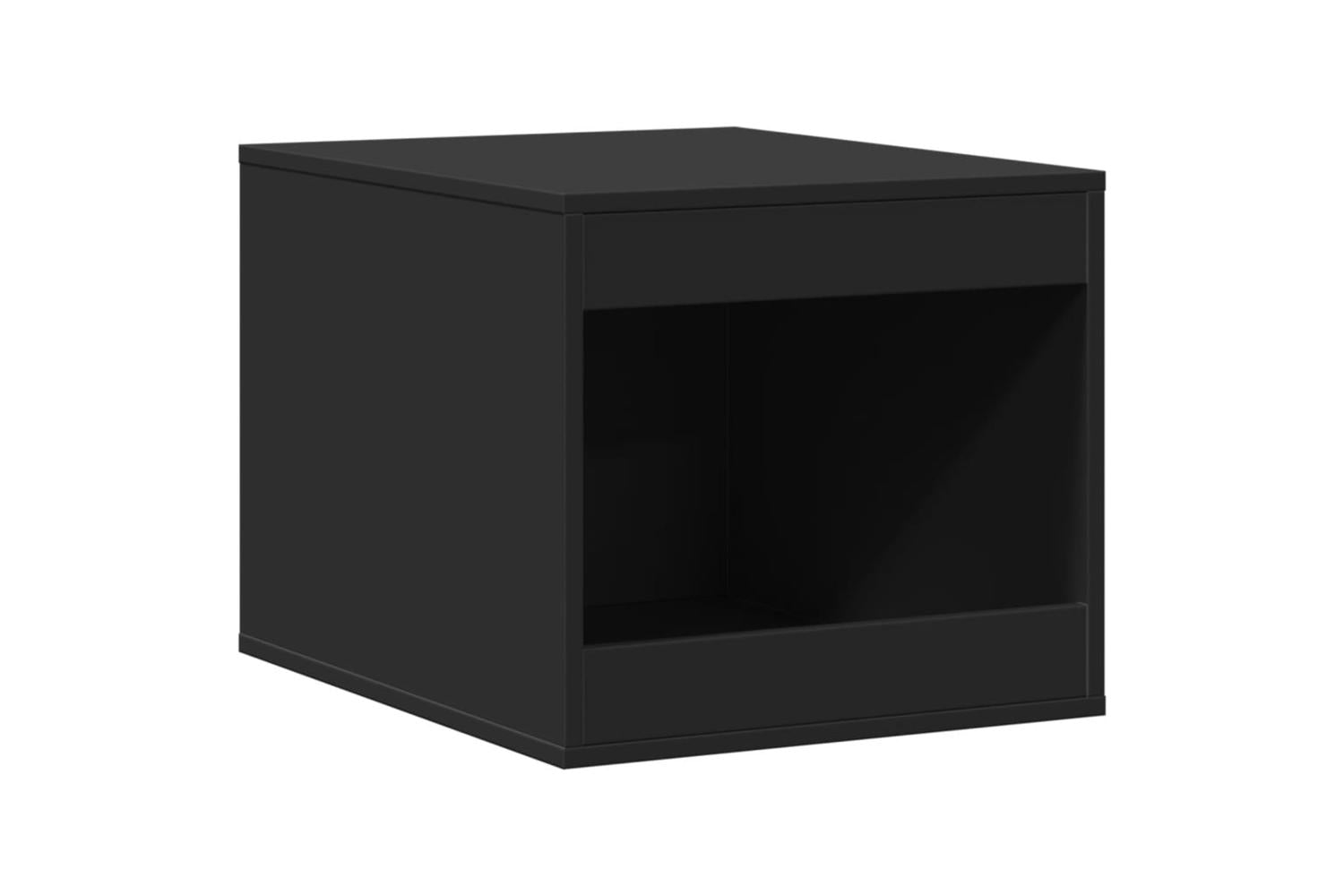 Cat Litter Box Enclosure Black 47x59x42 Cm Engineered Wood-2