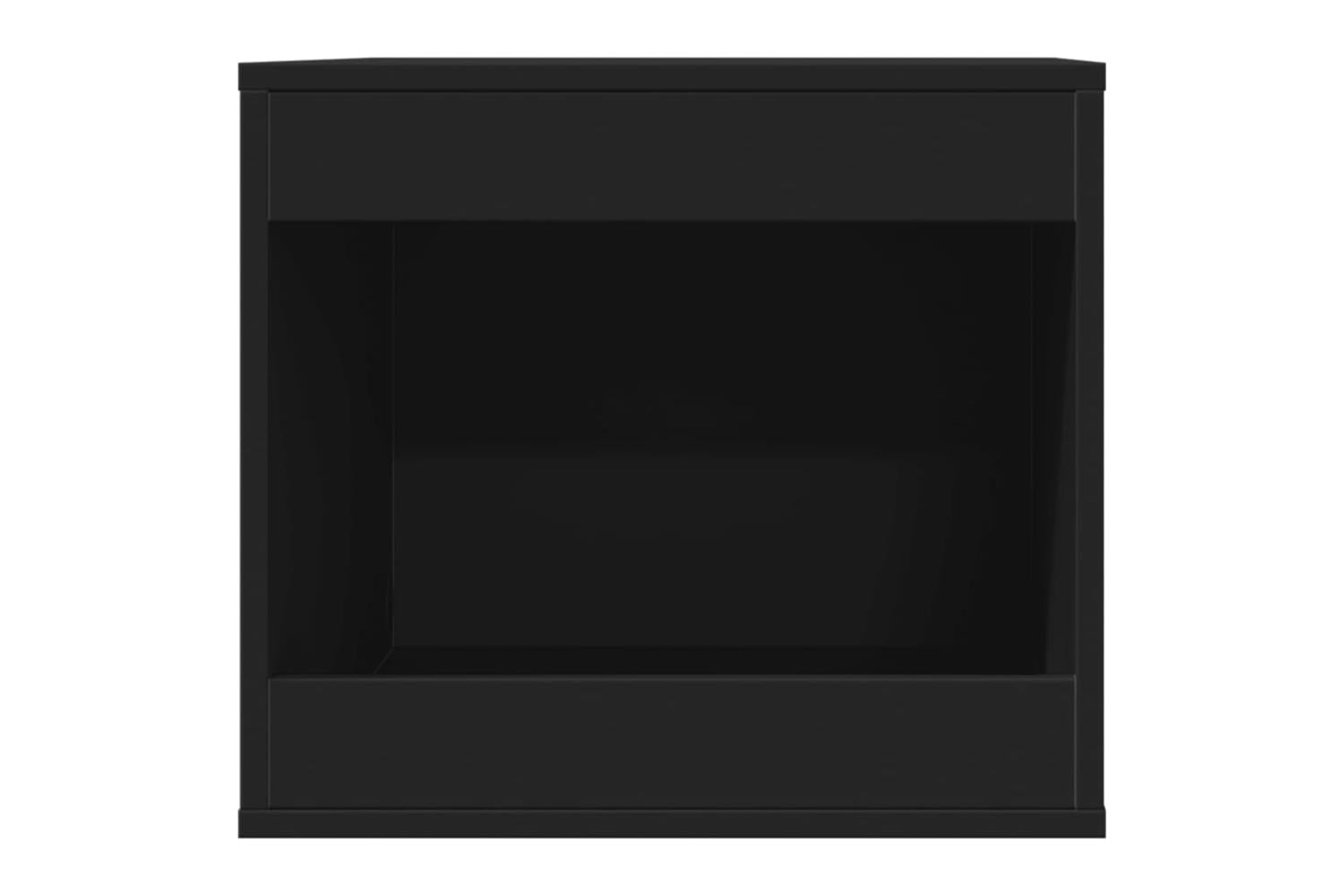 Cat Litter Box Enclosure Black 47x59x42 Cm Engineered Wood-4