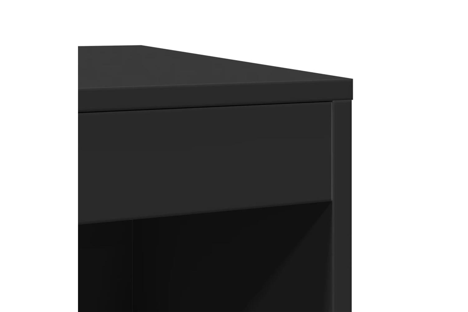 Cat Litter Box Enclosure Black 47x59x42 Cm Engineered Wood-7