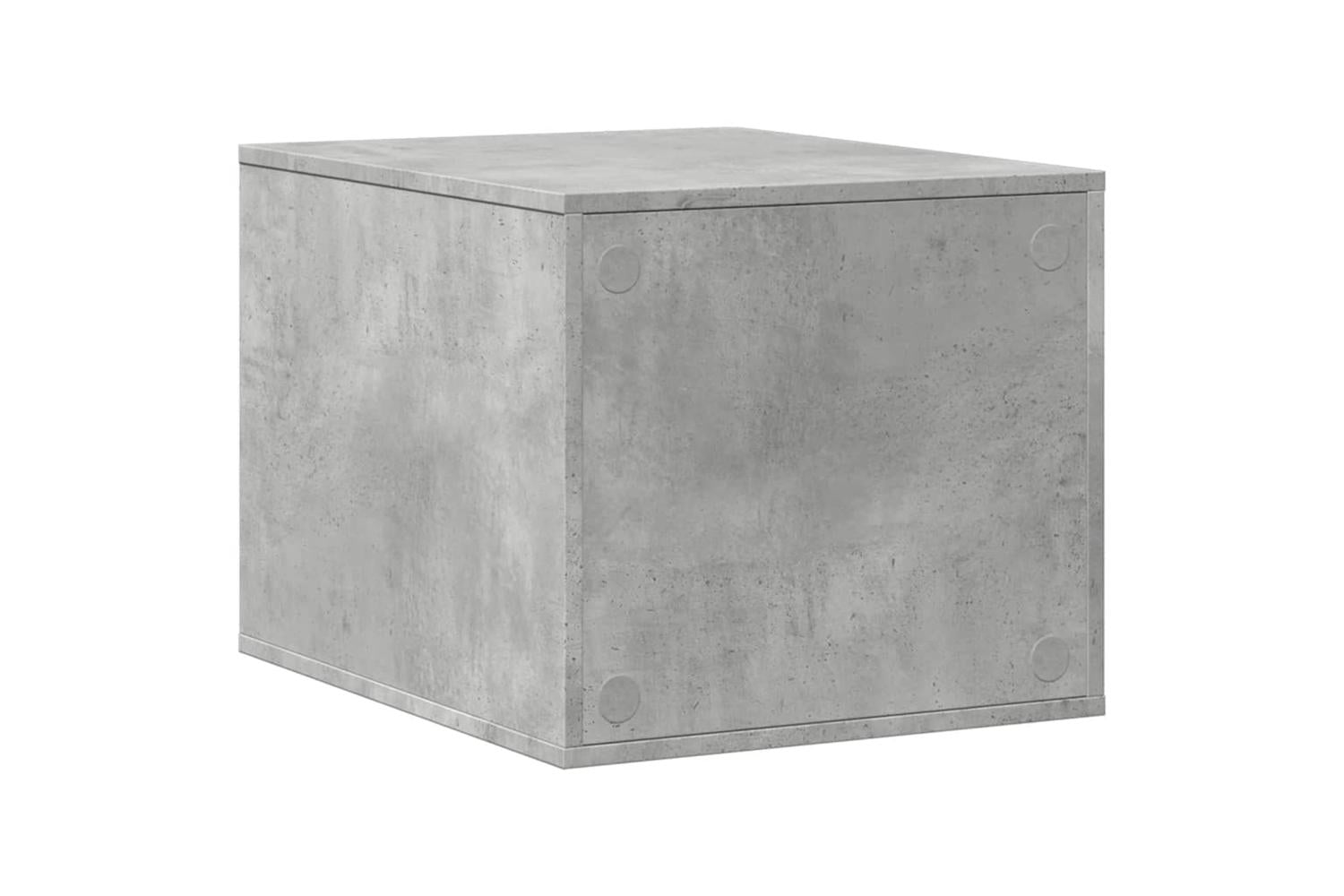 Cat Litter Box Enclosure Concrete Grey 47x59x42 Cm Engineered Wood-6