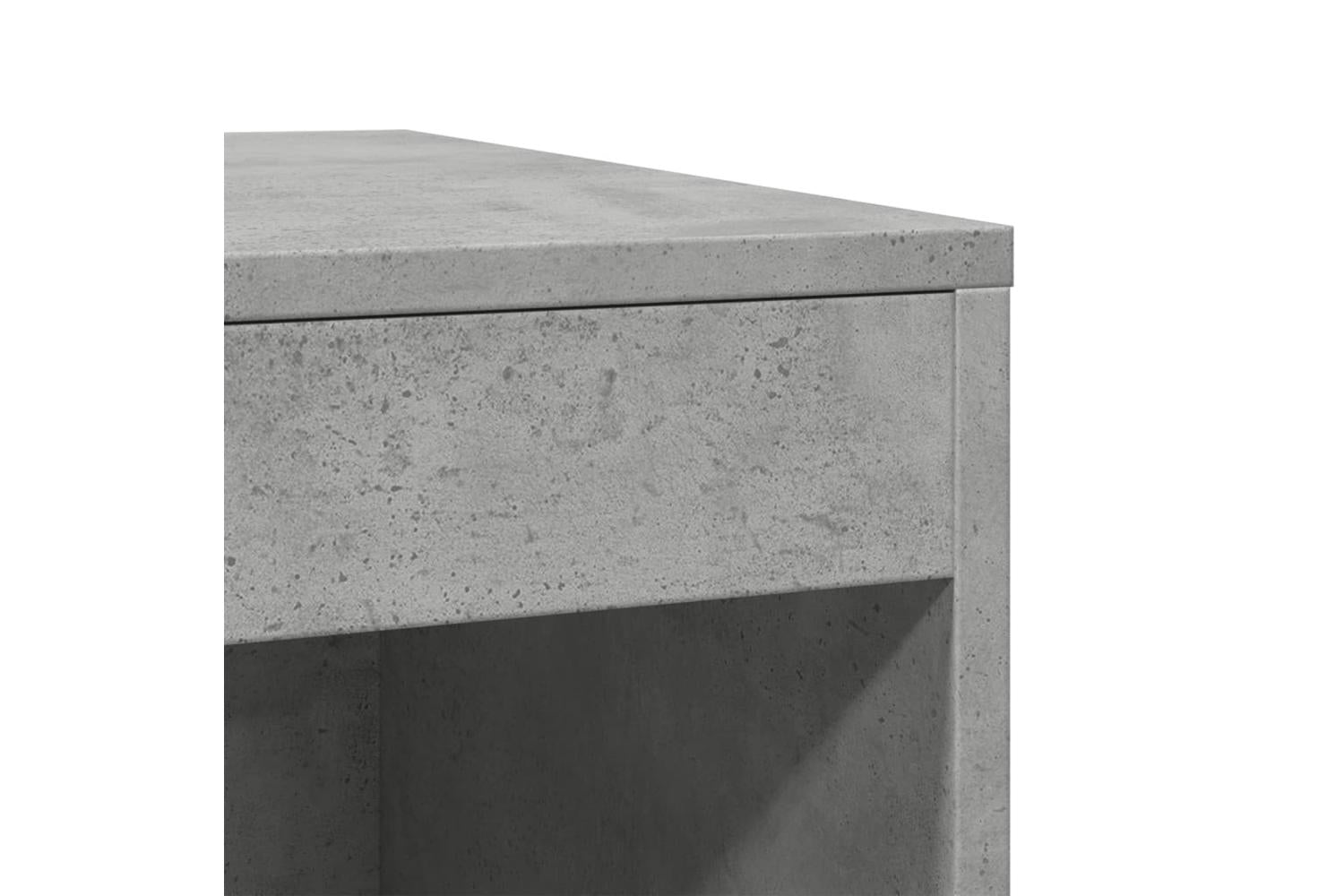 Cat Litter Box Enclosure Concrete Grey 47x59x42 Cm Engineered Wood-7
