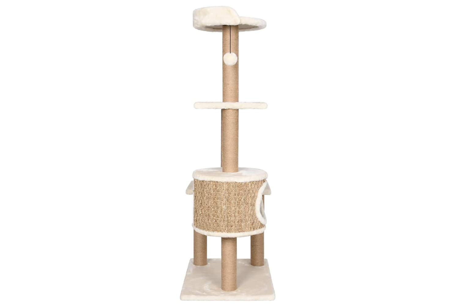 Cat Tree With Scratching Post 123cm Seagrass-4