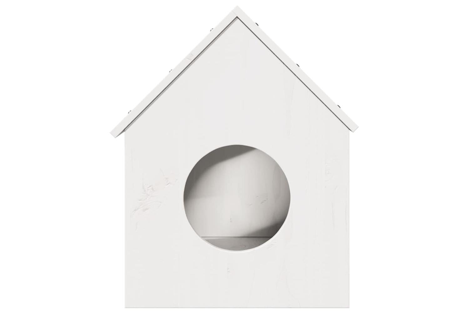 Cat House White 41x50x50 Cm Solid Wood Pine-3