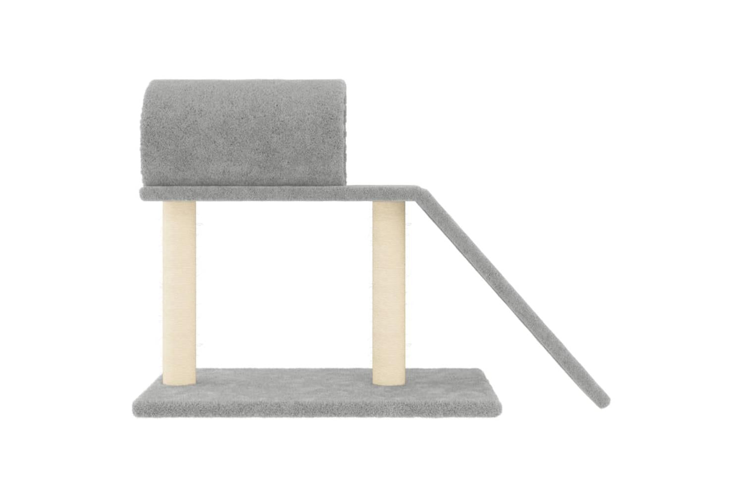 Cat Scratching Posts With Tunnel And Ladder Light Grey 555 Cm-3