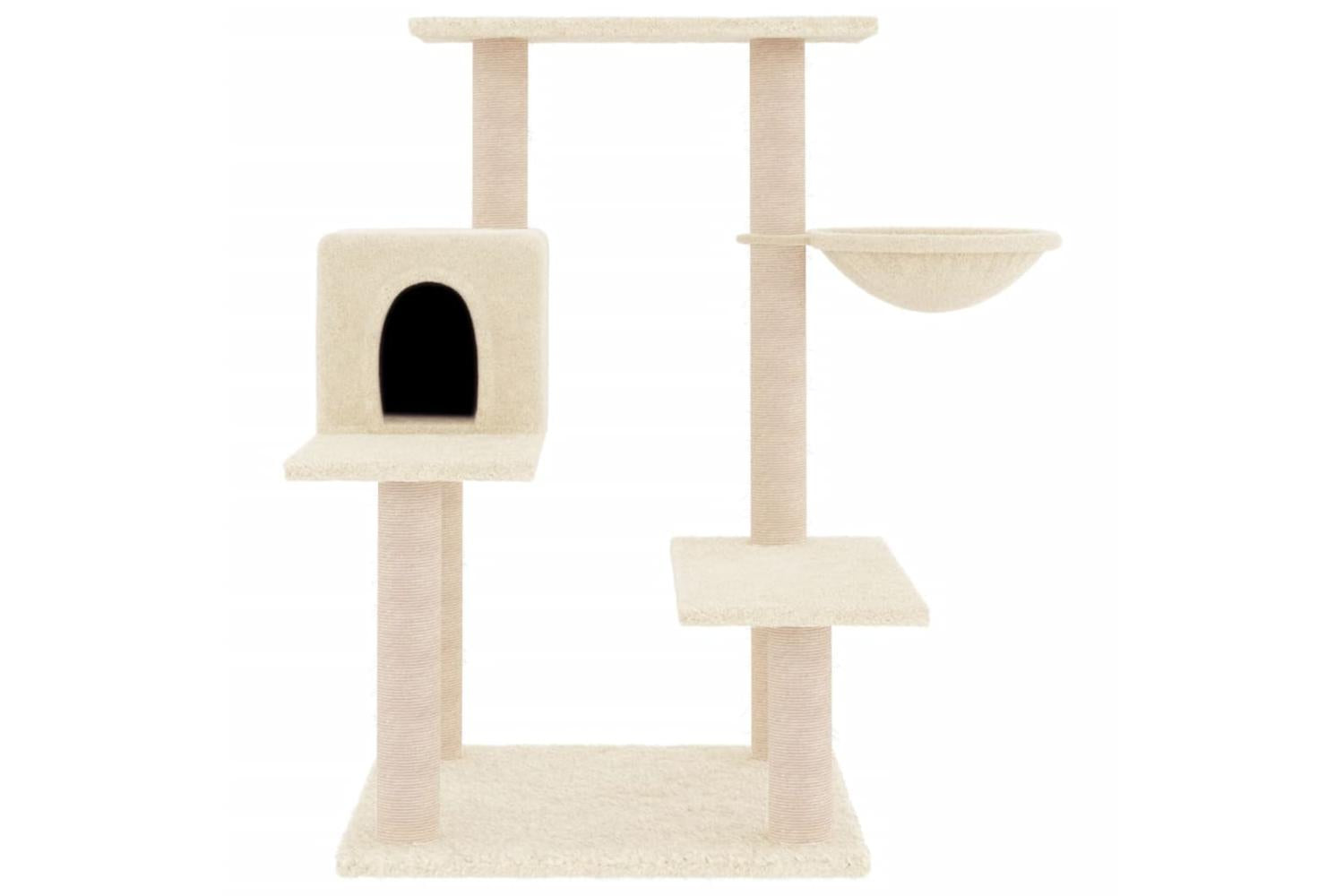 Cat Tree With Sisal Scratching Posts Cream 825 Cm-3