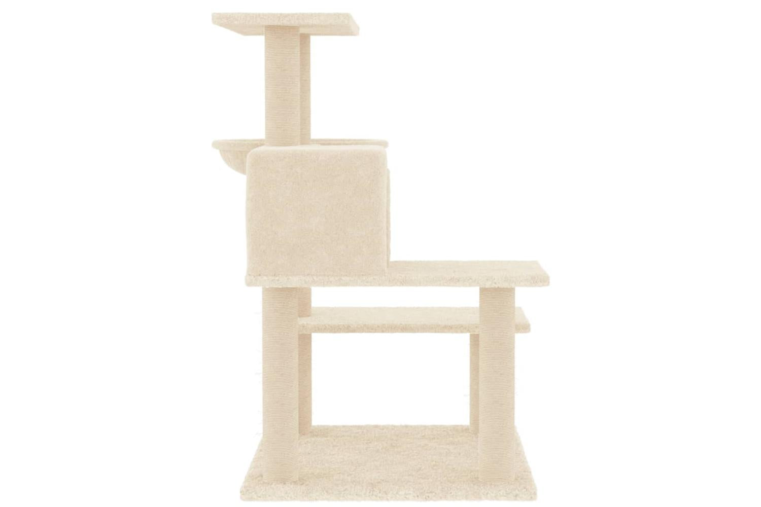 Cat Tree With Sisal Scratching Posts Cream 825 Cm-4