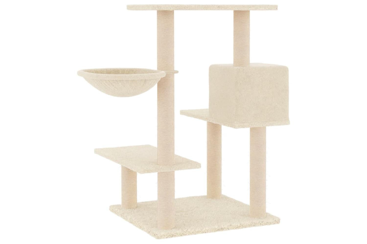 Cat Tree With Sisal Scratching Posts Cream 825 Cm-5